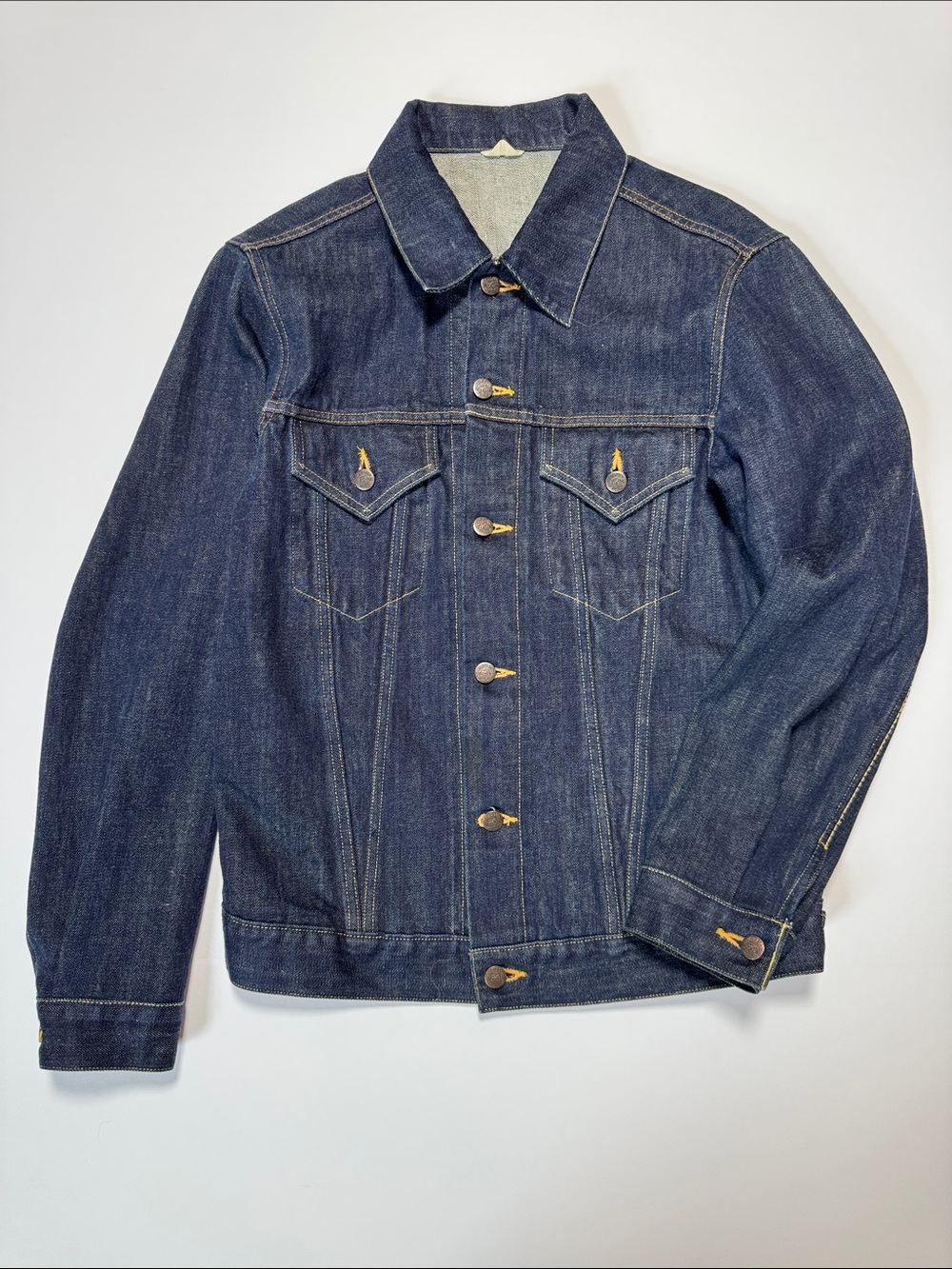 GILDED AGE New York Made in Japan Dark Wash Blue Denim Jacket Minimal Designer L